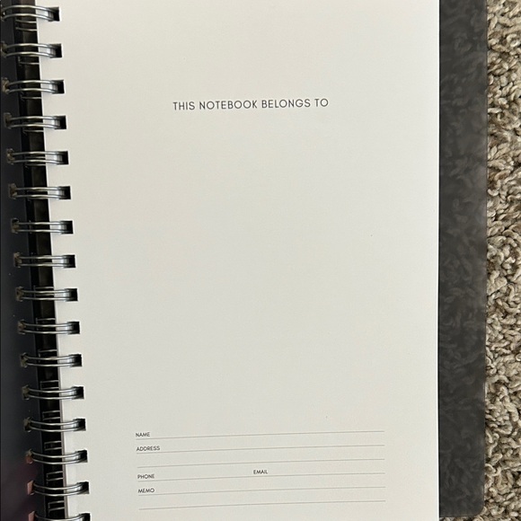 Cloth and Paper Graph Spiral Notebook - Picture 3 of 3